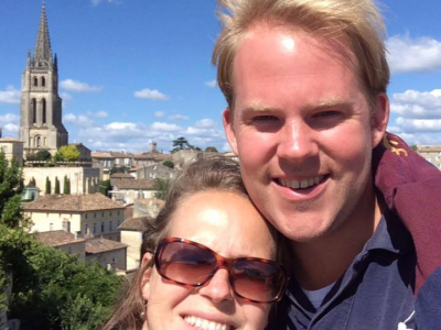 Your hosts: Lotte & Wouter and their dog Noor